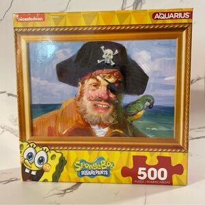 Aquarius SpongeBob SquarePants: PIRATE w/PARROT 500pc 19" x 14" Puzzle #63317